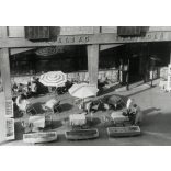 A Balzac Vendéglő, Budapest, utcakép, étterem, vendéglátás, üzlet, kirakat, szocializmus, 1960-es évek, Eredeti fotó, papírkép.