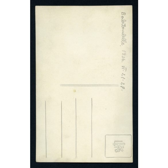 Lányok reggeliznek, Balatonlelle, nyaralók, Balaton, Horthy-korszak, helytörténet, Somogy megye, 1936., 1930-as évek, Eredeti fotó, papírkép.   