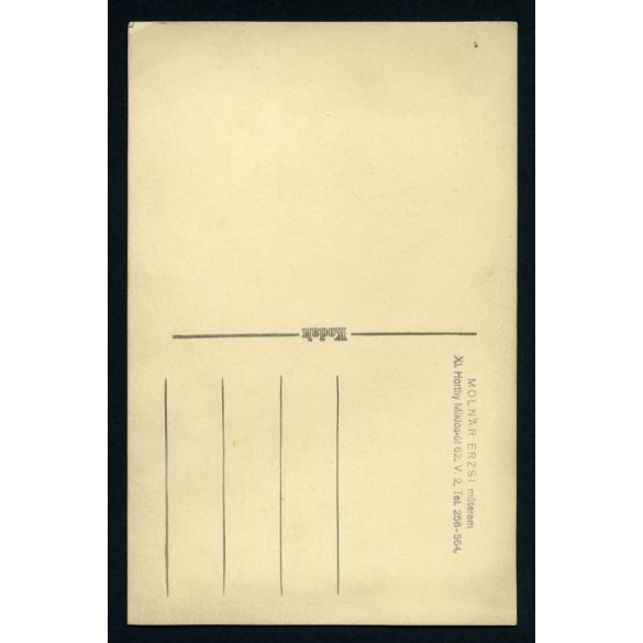 Molnár Erzsi műterme, Budapest, menyasszony virágcsokorral, virág, esküvő, ünnep, Horthy-korszak, 1930-as évek, Eredeti fotó, papírkép. 