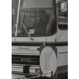 Nagyobb méret! Az Ikarus 211 ifa típusú gépjárműve, Magyarország, közlekedés, busz, közlekedéstörténet, helytörténet, 1970-es évek, Eredeti fotó, papírkép. 