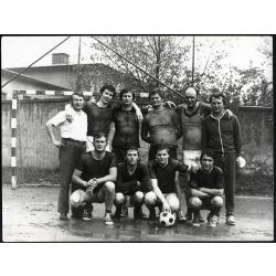   Focicsapat, labdarúgás, sport, lyukacsos póló, szocializmus, 1960-as évek, Eredeti fotó, papírkép.