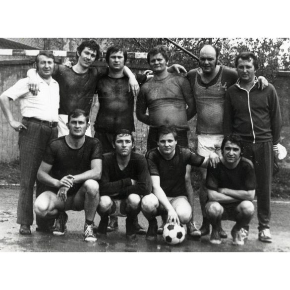 Focicsapat, labdarúgás, sport, lyukacsos póló, szocializmus, 1960-as évek, Eredeti fotó, papírkép.
