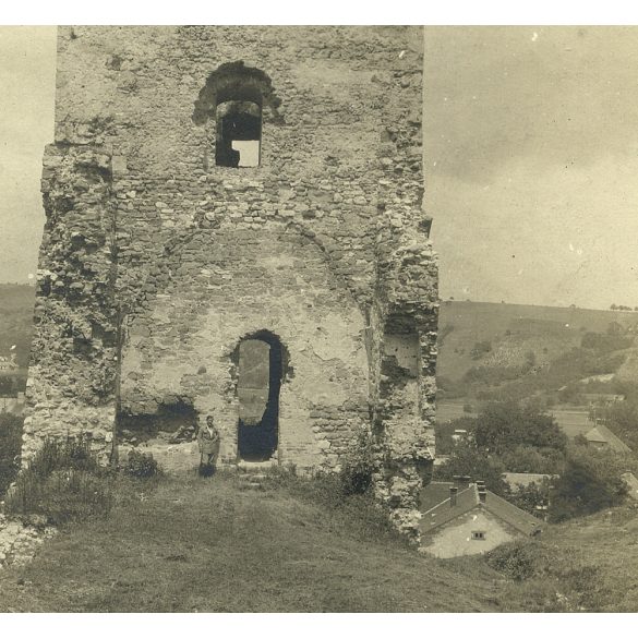 A vár egyik bástyája, Diósgyőr (Miskolc), Horthy-korszak, helytörténet, 1923, 1920-as évek, Eredeti fotó, papírkép.  