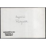 Nagyobb méret, Szendrő István fotóművészeti alkotása, a magyaróvári Postapalota, Óvári posta, Mosonmagyaróvár, Győr-Moson-Sopron megye, épület, építészet, utcakép, 1930-as évek. 