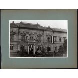 Nagyobb méret, Szatmárnémeti, Erdély, a Magyar Királyi Államvasutak Fiúnevelő Intézetének és Árvaházának épülete.  1941. szeptember 12., Horthy-korszak, 2. világháború,