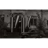 Nagyobb méret, Szatmárnémeti, Erdély, a Magyar Királyi Államvasutak Fiúnevelő Intézetének és Árvaházának épülete.  1941. szeptember 12., Horthy-korszak, 2. világháború,