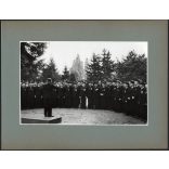 Nagyobb méret, Szatmárnémeti, Erdély,  kórus(?), karmesterrel, Horthy-korszak, 2. világháború, kitüntetések, helytörténet, 1941. szeptember 12., 1940-es évek,