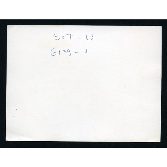 Dutra traktor tárcsákkal, mezőgazdaság, jármű, 1950-es évek, szocializmus, Eredeti fotó, hátulján feliratozott papírkép.  