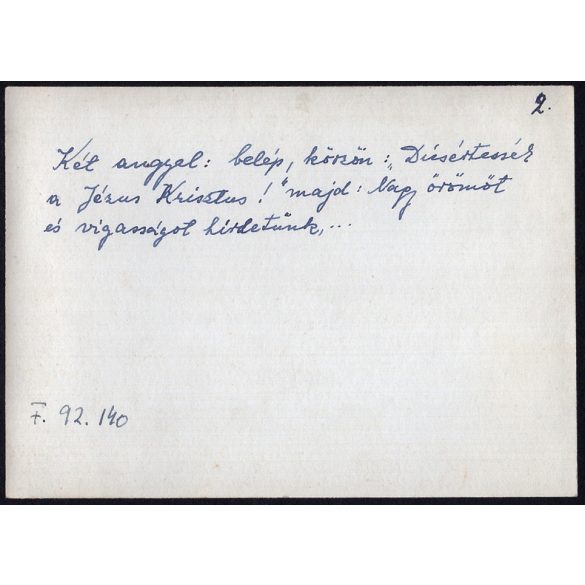 Gyerekek karácsonyi előadása, díszlet, templom, Horthy-korszak, egyház, vallás, helytörténet, 1930-as évek, Eredeti fotó, papírkép.   