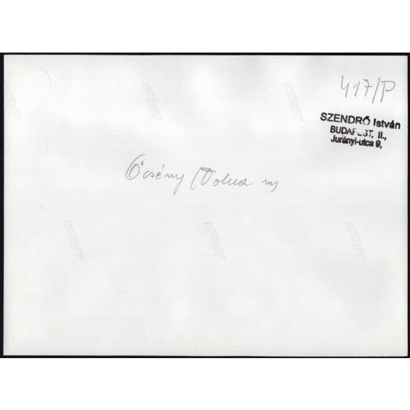 Nagyobb méret, Szendrő István fotóművészeti alkotása, fiatalok őcsényi népviseletben, Gyöngyösbokréta mozgalom, Őcsény, Tolna megye, csoportkép, népviselet, kalap, kendő, szoknya, 1930-as évek. 