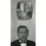 Utasellátó, pincérek egy első osztályú  győri WR 200-as étkezőkocsiban, vonat, vasút, jármű, közlekedés, vendéglátás, 1960-as évek, szocializmus, Eredeti fotó, papírkép.  