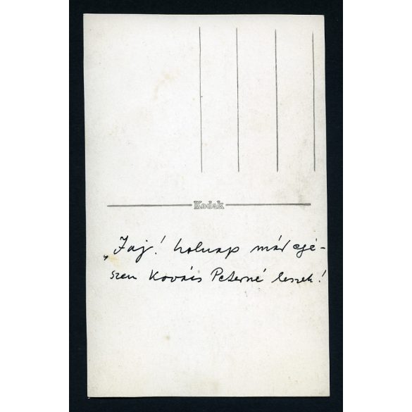 Hajdu Anna (jelmeztervező, grafikus, később Dr. Kovács Péter néprajzkutató felesége) esküvője előtti napon, Tiszacsege, menyasszony, 1942, 1940-es évek, Hajdu-Bihar megye, Horthy-korszak, Eredeti fotó