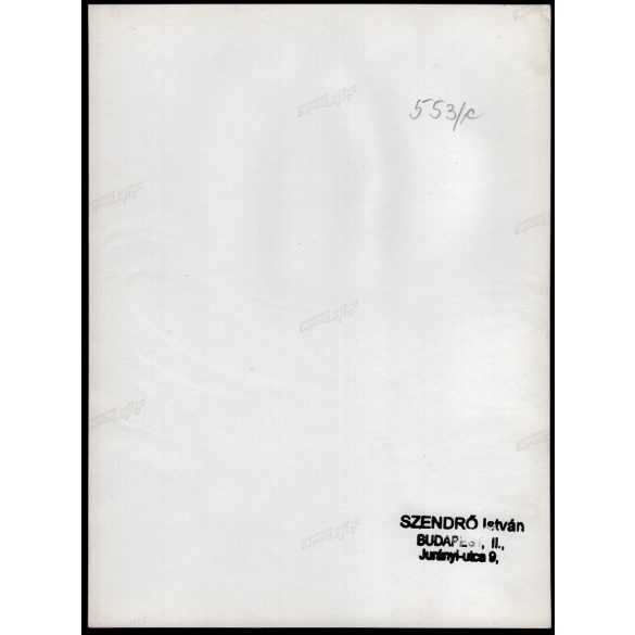 Nagyobb méret, Szendrő István fotóművészeti alkotása, balerina a levegőben, fátyollal, 1930-as évek. Eredeti, pecséttel jelzett fotó, papírkép, Agfa Brovira papíron. 