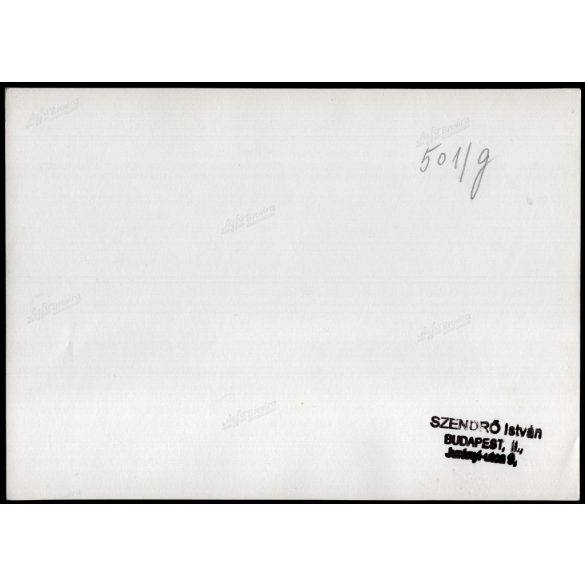 Nagyobb méret, Szendrő István fotóművészeti alkotása, napernyőkkel a réten, 1930-as évek. Eredeti, pecséttel jelzett fotó, papírkép, Agfa Brovira papíron. Dekorációnak, ajándéknak is kiváló. 