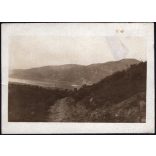 Dunai panoráma Dömsödön, Dömös, látkép, Horthy-korszak, hajó, gyár, helytörténet, 1921. július 29. 1920-as évek, Eredeti fotó, papírkép.   