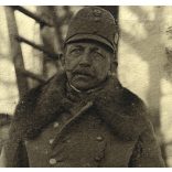 Sávoly János ezredes, dandárparancsnok portréja, magyar katonák a fronton, egyenruha, 1. világháború, Horodenka, Ukrajna, 1910-es évek, Eredeti, kartonra ragasztott fotó, papírkép. 