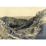 Nagyobb méret, Budaörs látképe, Horthy-korszak, helytörténet, Pest megye, 1930, 1930-as évek, Eredeti fotó, kartonra kasírozott papírkép, „művészfólia” segítségével készült nagyítás. 