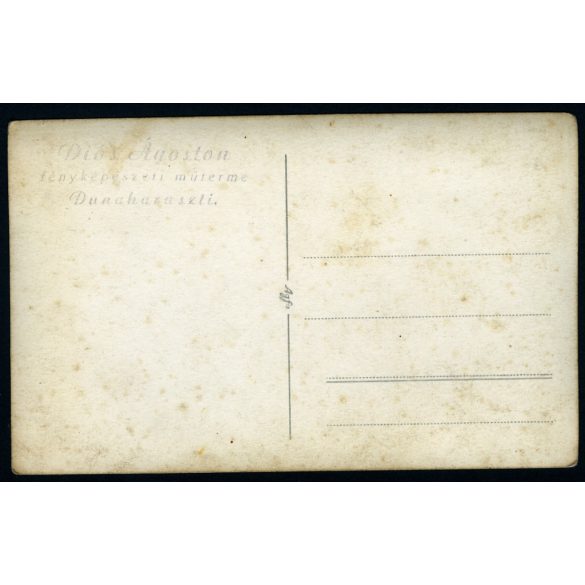 Diós Ágoston műterme, Dunaharaszti, esküvő, menyasszony, vőlegény, virág, ünnep, 1930-as évek, Horthy-korszak, helytörténet. Eredeti fotó, papírkép.  