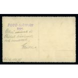 Fotó Gáspár, Siófok, elsőáldozó lány, ünnep, különös háttér, 1938, 1930-as évek,  Horthy-korszak, helytörténet. Eredeti fotó, pecséttel jelzett papírkép, hátulja feliratozott.