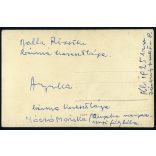 Elsőáldozó bérma keresztanyjával, Jászberény, vallás, egyház, ünnep, Balla Rózsika, Móczó Mariska, 1925, 1920-as évek,  Horthy-korszak, Jász-Nagykun-Szolnok megye, helytörténet. Eredeti fotó, hátulján