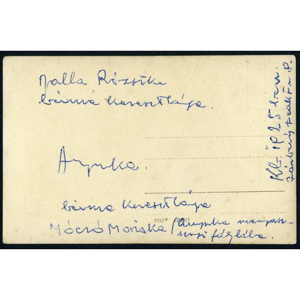 Elsőáldozó bérma keresztanyjával, Jászberény, vallás, egyház, ünnep, Balla Rózsika, Móczó Mariska, 1925, 1920-as évek,  Horthy-korszak, Jász-Nagykun-Szolnok megye, helytörténet. Eredeti fotó, hátulján