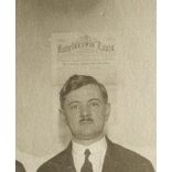 Irodisták az íróasztalnál, Hadirokkantak Írógépjavító Műhelye naptár, Hadirokkantak Lapja plakát, Horthy korszak, 1931, 1930-as évek, Eredeti fotó, papírkép.   