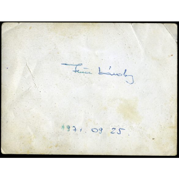 Hüse Károly a katonai ejtőernyőzés ikonikus alakja, Szolnok, 3000. ugrás, repülés, szocializmus, 1960-as évek, Eredeti fotó, papírkép, kisebb gyűrődésekkel.  