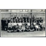 Gyarmati Károly fényképész, Cegléd,  VII. osztály, iskola, osztálykép, tanító, kommunizmus, Pest megye, 1948, 1940-es évek, Eredeti fotó, pecséttel jelzett papírkép.   