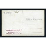 Gyarmati Károly fényképész, Cegléd,  VII. osztály, iskola, osztálykép, tanító, kommunizmus, Pest megye, 1948, 1940-es évek, Eredeti fotó, pecséttel jelzett papírkép.   