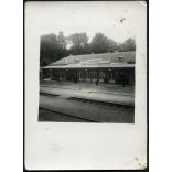 Vasútállomás, Balatonszemes, Balaton, közlekedés, vonat, Horthy-korszak, 1930-as évek, Eredeti fotó, papírkép.   