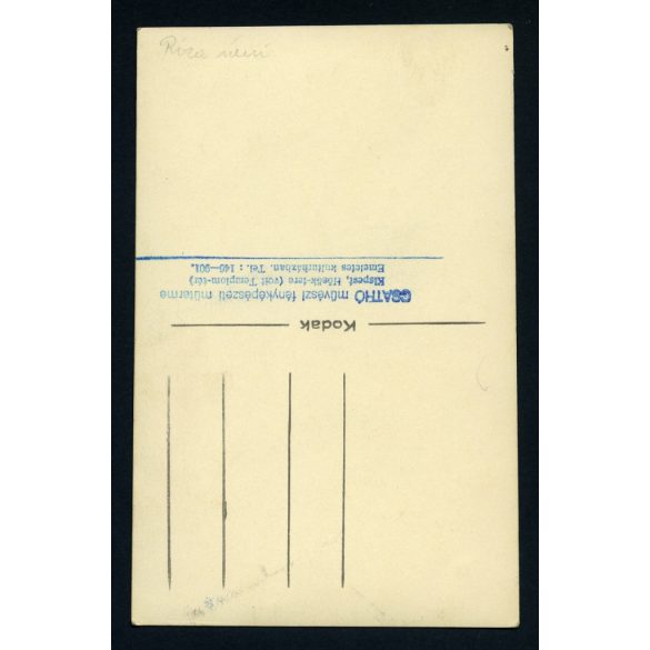 Csathó műterem, Kispest (Budapest) esküvő, vőlegény, menyasszony, virág, ünnep, Horthy-korszak, 1940-es évek, Eredeti fotó, papírkép. 