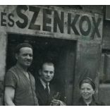 Kovács János fa, szén és kox kereskedése, üzlet, kirakat, felirat, reklám, 1940-es évek, Eredeti fotó, papírkép. 