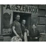 Kovács János fa, szén és kox kereskedése, üzlet, kirakat, felirat, reklám, 1940-es évek, Eredeti fotó, papírkép. 