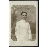 Férfi („Puby”) világos színű egyenruhában, cserkész?, tengerész?, folyamőr?, Horthy-korszak,  1921, 1920-as évek, Eredeti fotó, papírkép.   