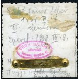 Végh Lajos műterme, cserkész fiú, Szabó János Tibor igazolványképe, Debrecen, egyenruha, Horthy-korszak, 1931, 1930-as évek, Eredeti hátulján feliratozott, pecséttel jelzett fotó, papírkép.   