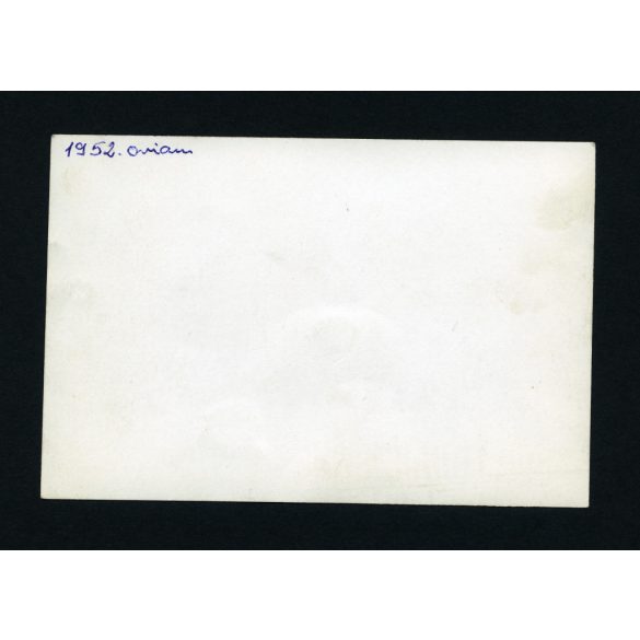 Az Orion gyár focicsapata, labdarúgás, sport, kommunizmus, 1952, 1950-es évek, Eredeti fotó, papírkép.  