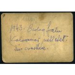 Magyar cserkésztábor Kolozsvár közelében, Erdély, Bádok (?) falu, cserkész egyenruha, sátor, tábor,  Horthy-korszak, 1943, 1940-es évek, Eredeti fotó, hátulján feliratozott papírkép. 