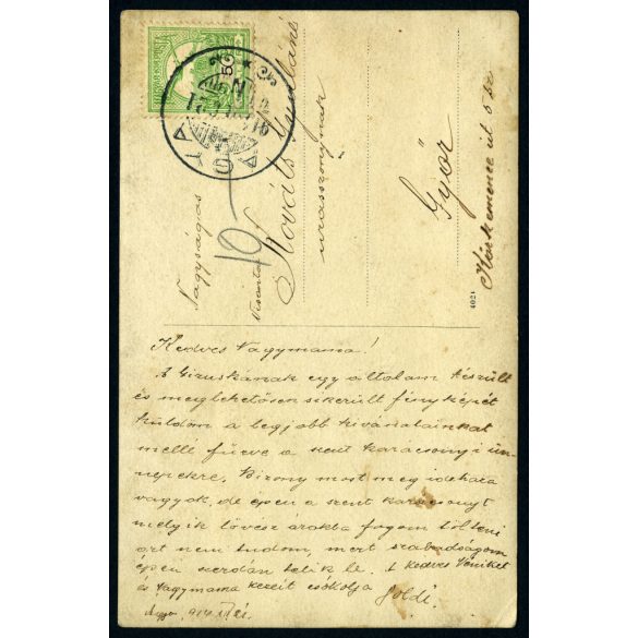 Kislány könyvvel az asztalnál, Ágya, Erdély, copf, monarchia, helytörténet, 1916, 1910-es évek, Eredeti fotó, hátulján feliratozott papírkép.   