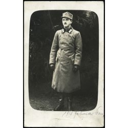   Magyar katona egyenruhában, 1. világháború, monarchia, 1918, 1910-es évek, Eredeti fotó, papírkép. 