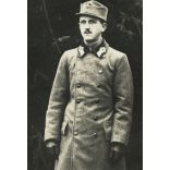 Magyar katona egyenruhában, 1. világháború, monarchia, 1918, 1910-es évek, Eredeti fotó, papírkép. 