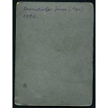 Brenndörfer János hintalovon, régi erdélyi, brassói család, gyerek, játék, monarchia, 1906, 1900-as évek, Eredeti kabinetfotó.