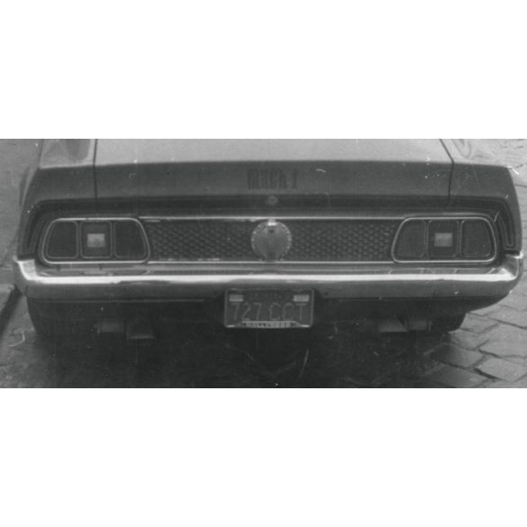 Ford Mustang Mach 1 sportkocsi, Budapest, autó, jármű, közlekedés, szocializmus, 1970-es évek, Eredeti fotó, papírkép.