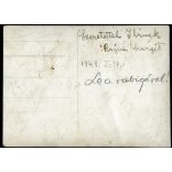 Nőmozgalom, fiatal nők „Félre a férfiakkal. Le a rabigával”, feliratú táblákkal, lelkész, pap, egyház, Horthy-korszak, 1941, 1940-es évek, Eredeti fotó, papírkép, hátulján Rajna Margit aláírásával.  