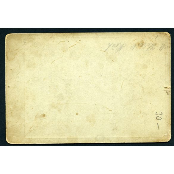 Balogh Rudolf műterme, Budapest, elegáns bajuszos férfi portréja, monarchia, 1900-as évek, Eredeti kabinetfotó.  