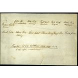 Nagy méret, Kemény műterem, Kassa, Felvidék, „Nagyidai 25 éves találkozó”, elegáns, a hátoldalon nevesített férfiak csoportja, rendőr, bajusz, monarchia, 1909, 1900-as évek, Eredeti mélynyomóval jelzett kabinetfotó. 