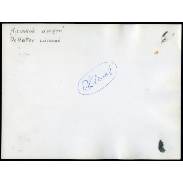 Nagyobb méret, gokart autóverseny, Budapest, Városliget, sport, jármű,  helytörténet, szocializmus, 1960-as évek, Eredeti fotó, papírkép, hátulján Dr. Reitter Lászlóné felirat.  