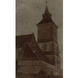 Szent Bertalan templom, Brassó, Erdély, egyház, vallás, monarchia, helytörténet, 1900-as évek, Eredeti fotó, hátulján feliratozott papírkép.   