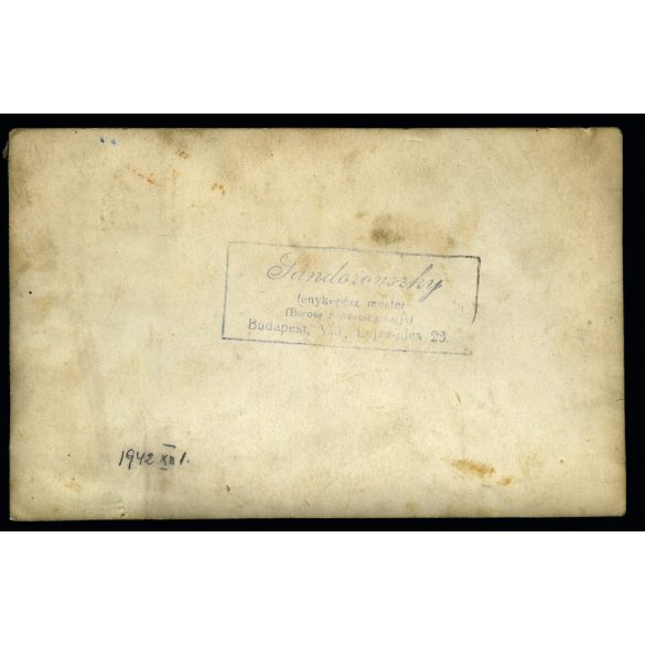 Nagyobb méret, Sándorovszky fényképész mester, Budapest, motorkezelői tanfolyam, jármű, közlekedés, Horthy-korszak, 1942, 1940-es évek, Eredeti fotó, papírkép.  