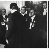 Nagyobb méret, Kertész képszolgálat, Budapest, aláírják a Római Paktumot megerősítő magyar-olasz-osztrák szerződést, politika, történelem, diplomácia, Horthy-korszak, 1938. január 12, 1930-as évek, Eredeti fotó, pecséttel jelzett papírkép. 