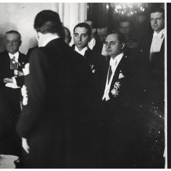 Nagyobb méret, Kertész képszolgálat, Budapest, aláírják a Római Paktumot megerősítő magyar-olasz-osztrák szerződést, politika, történelem, diplomácia, Horthy-korszak, 1938. január 12, 1930-as évek, Eredeti fotó, pecséttel jelzett papírkép. 